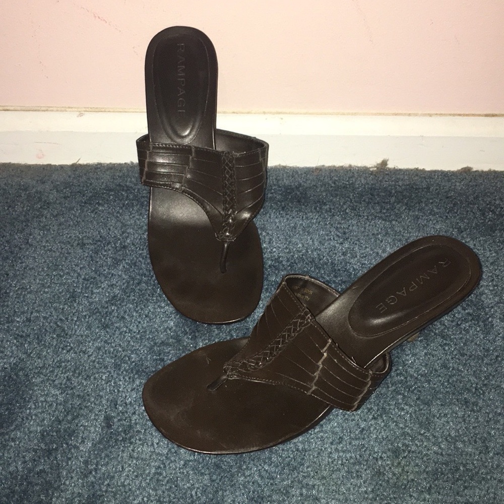 Sandal heels.